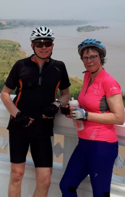 Ross Prielipp & Annette Meier Cycling on the  tour with redspokes
